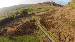 Above drive to Roaches Hall